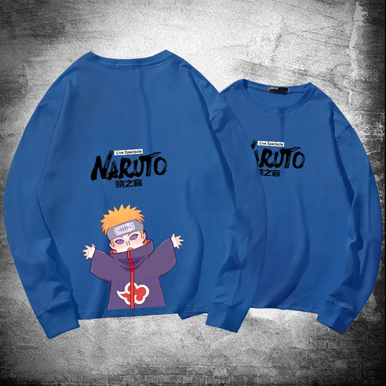 Naruto Cotton Long Sleeve T-Shirt Green Couple Design