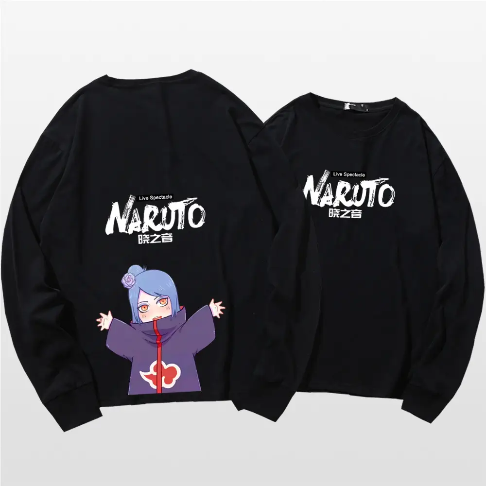 Naruto Cotton Long Sleeve T-Shirt Green Couple Design