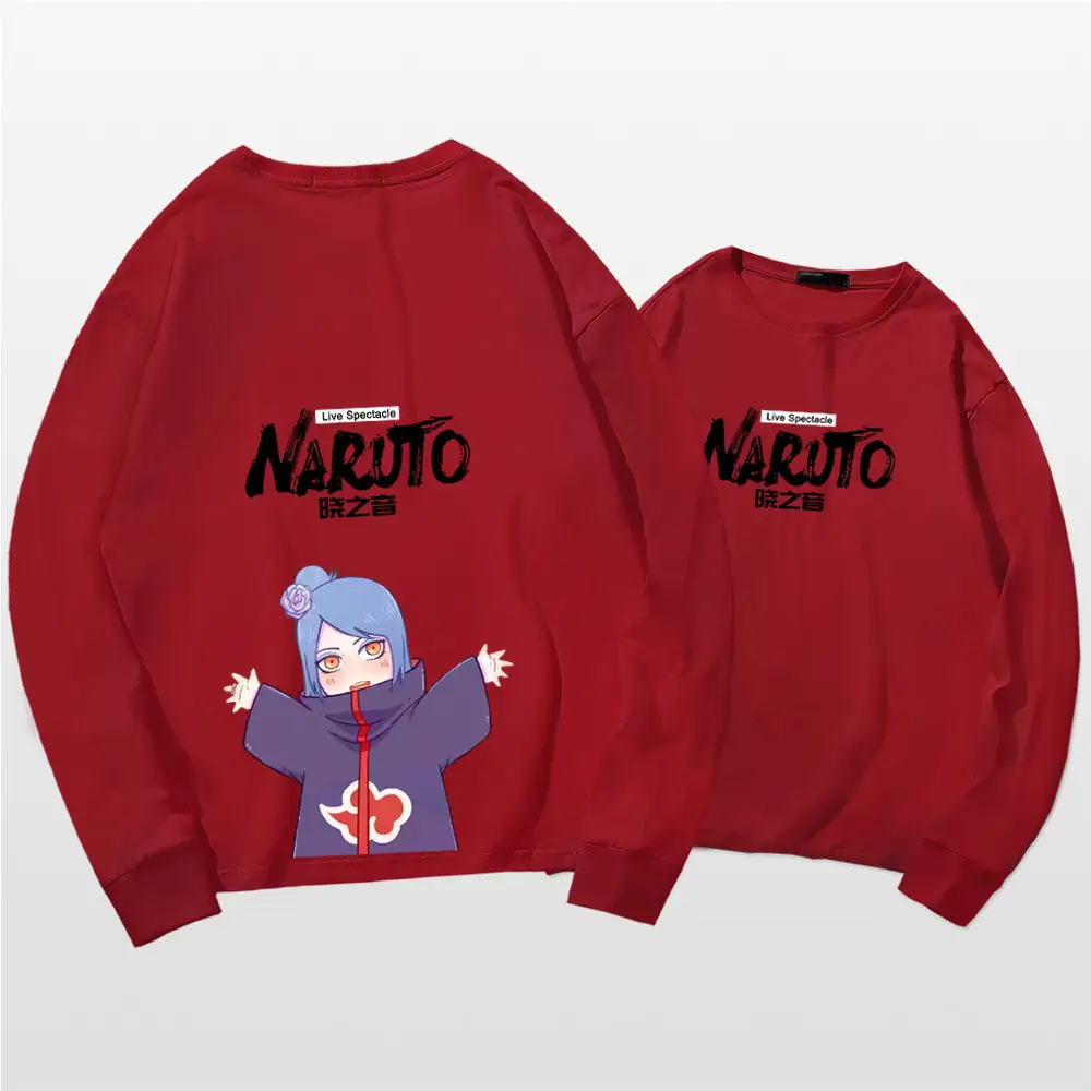 Naruto Cotton Long Sleeve T-Shirt Green Couple Design