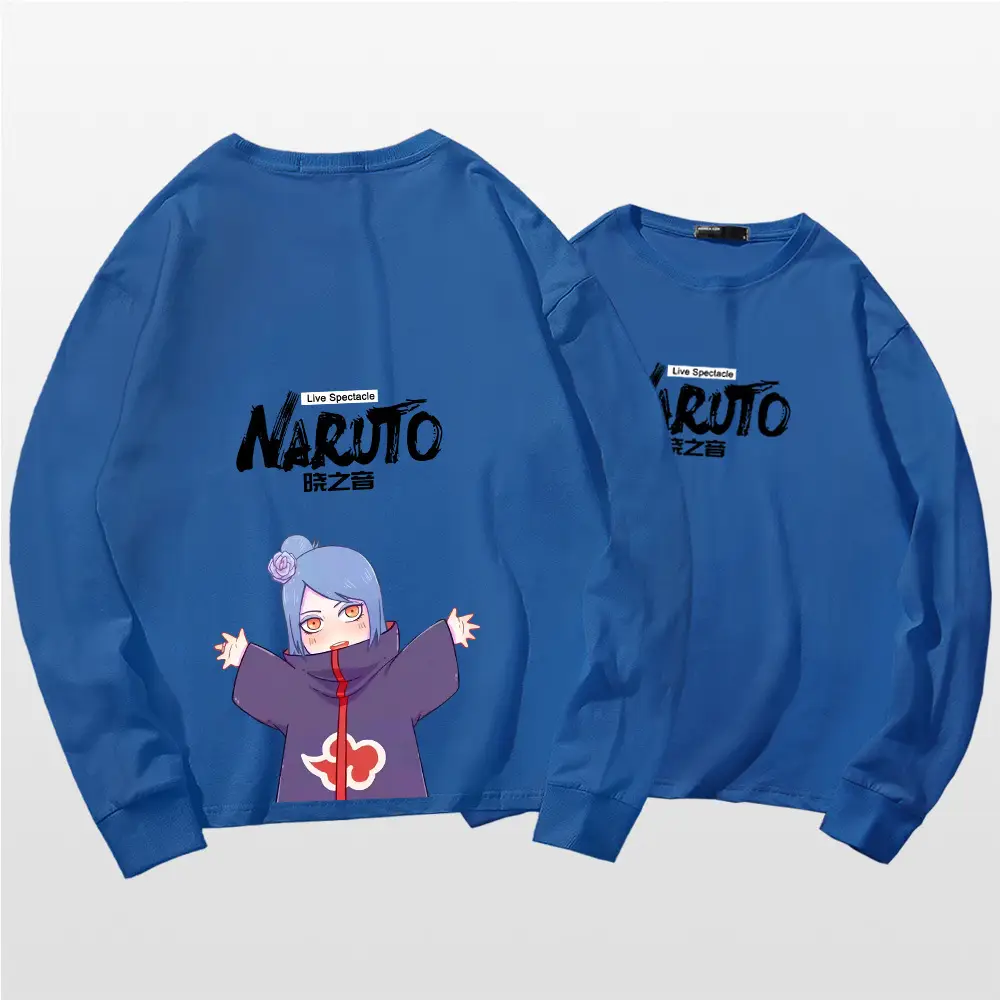 Naruto Cotton Long Sleeve T-Shirt Green Couple Design