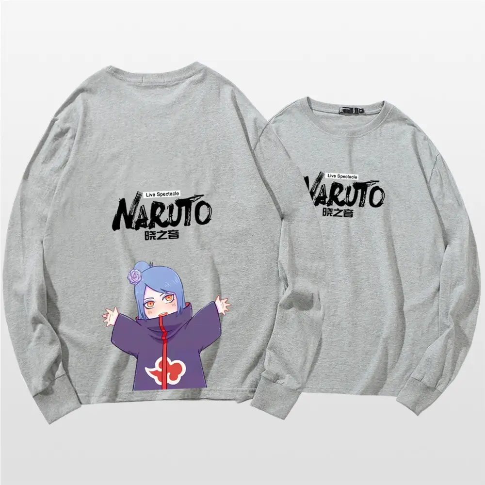 Naruto Cotton Long Sleeve T-Shirt Green Couple Design