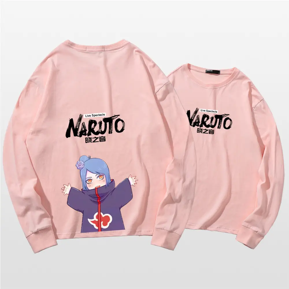 Naruto Cotton Long Sleeve T-Shirt Green Couple Design