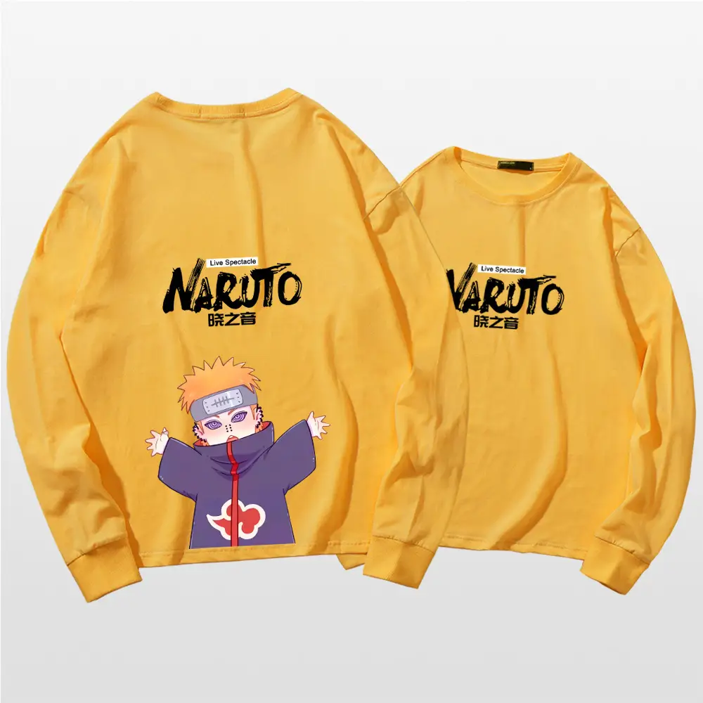 Naruto Cotton Long Sleeve T-Shirt Green Couple Design