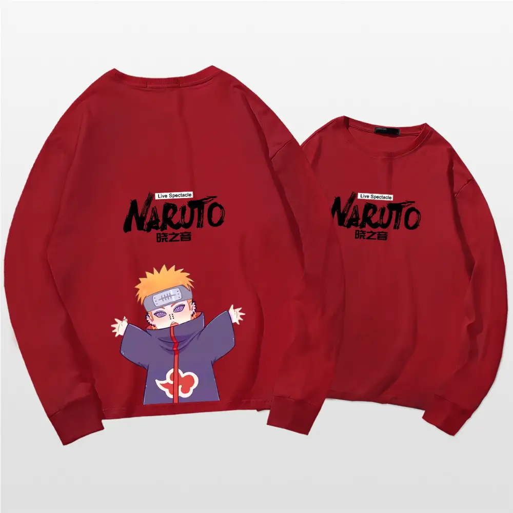 Naruto Cotton Long Sleeve T-Shirt Green Couple Design