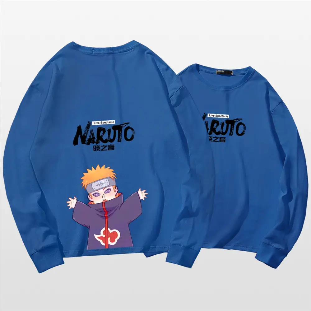 Naruto Cotton Long Sleeve T-Shirt Green Couple Design