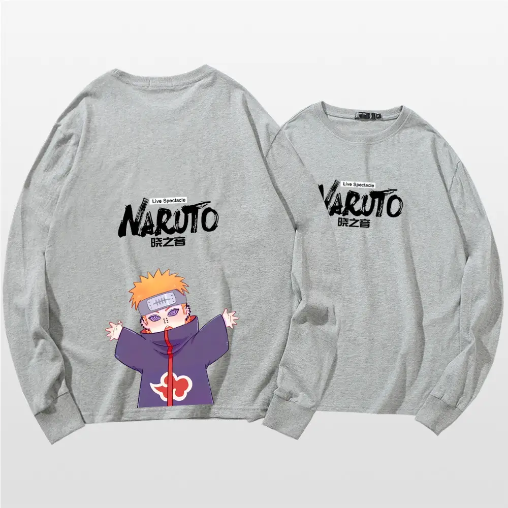 Naruto Cotton Long Sleeve T-Shirt Green Couple Design
