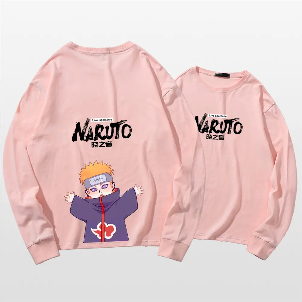 Naruto Cotton Long Sleeve T-Shirt Green Couple Design
