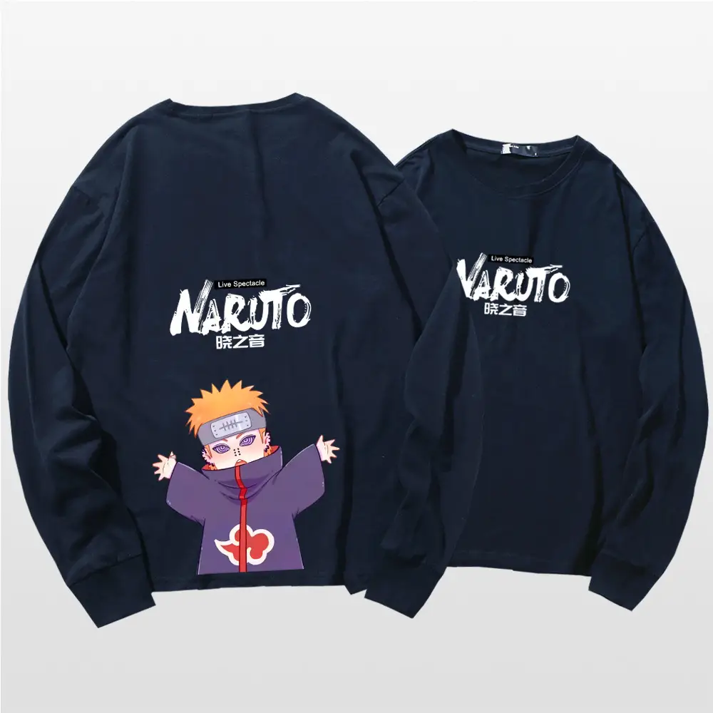 Naruto Cotton Long Sleeve T-Shirt Green Couple Design