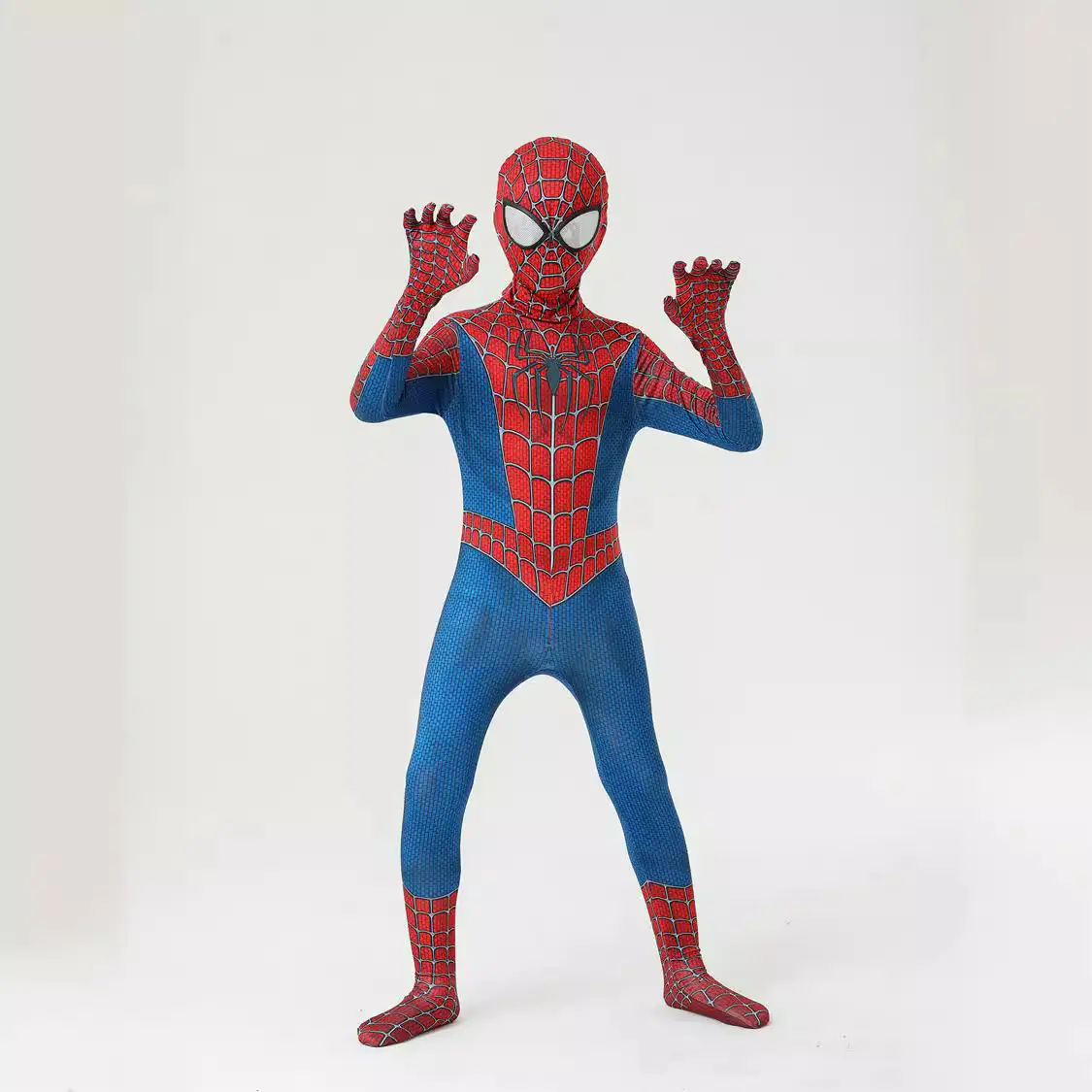 Spider Man Kids Cosplay Costume Red Blue Superhero