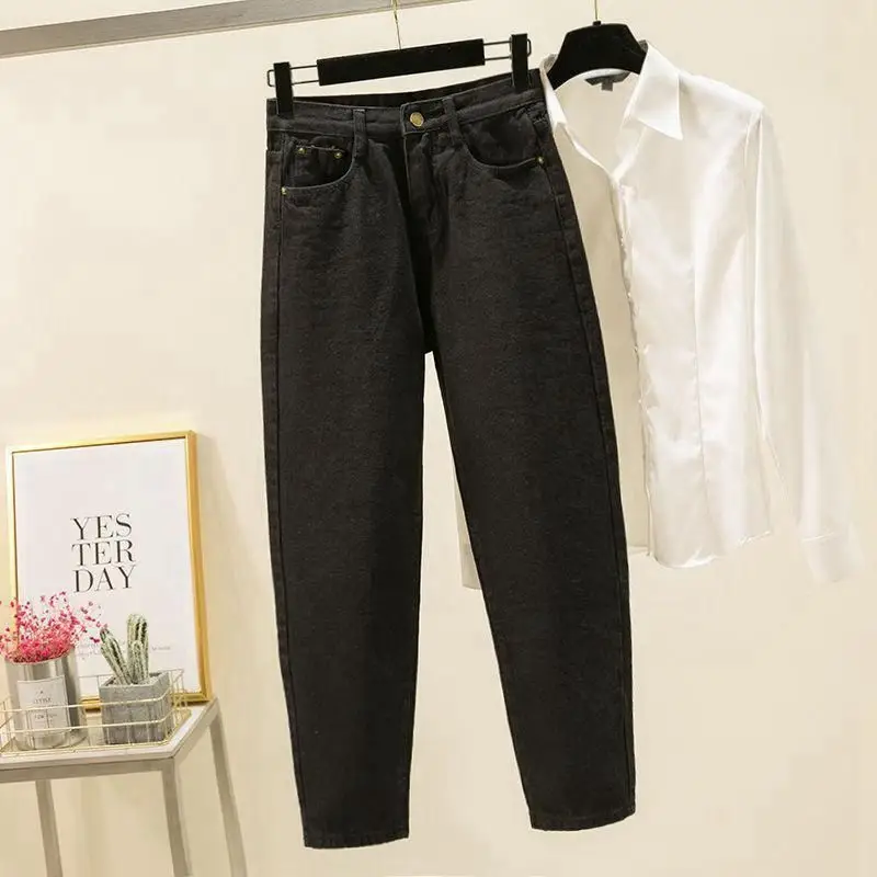 Women's Ash High Waist Slim Jeans 2020 New Arrival - Image 2