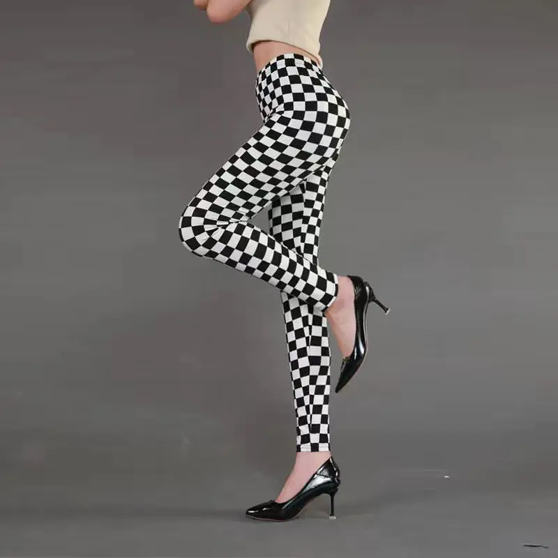 Women Striped Slimming Leggings Boot Pants Set - Image 10