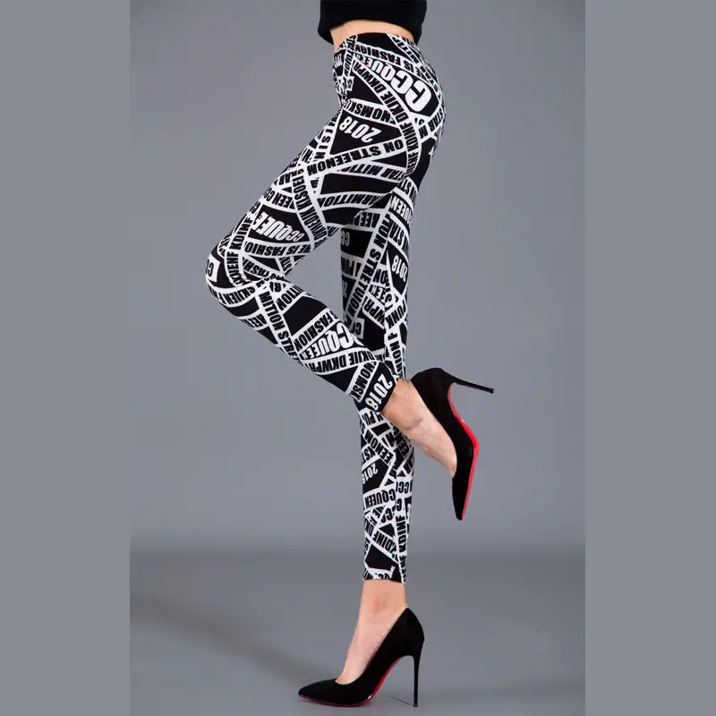 Women Striped Slimming Leggings Boot Pants Set - Image 12