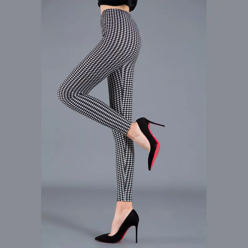 Women Striped Slimming Leggings Boot Pants Set - Image 15