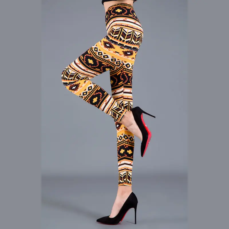 Women Striped Slimming Leggings Boot Pants Set - Image 18