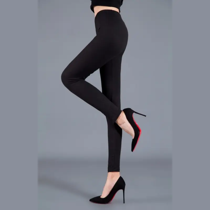 Women Striped Slimming Leggings Boot Pants Set - Image 9