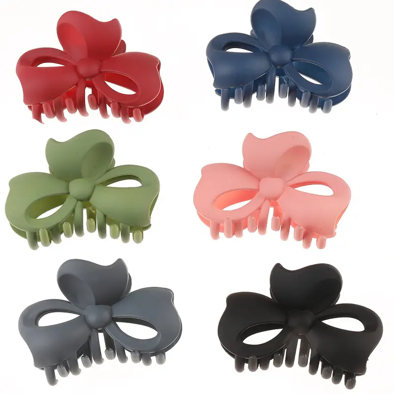 Pink Bow Hair Clip 8cm All Hair Accessories