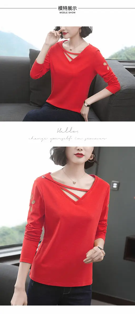2020 Long Sleeve Women Black T-Shirt Large — feature 11