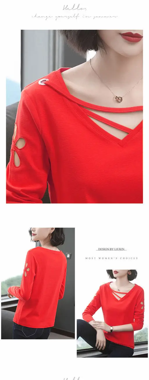 2020 Long Sleeve Women Black T-Shirt Large — feature 12
