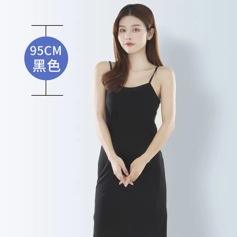 Black Sling Vest Vesting Vest Women's Modal Vest Large Size - Image 10