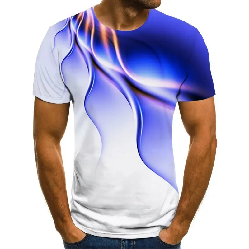 Men Green 3D Digital Printed T-Shirt Science Fiction Flare Series — feature 10