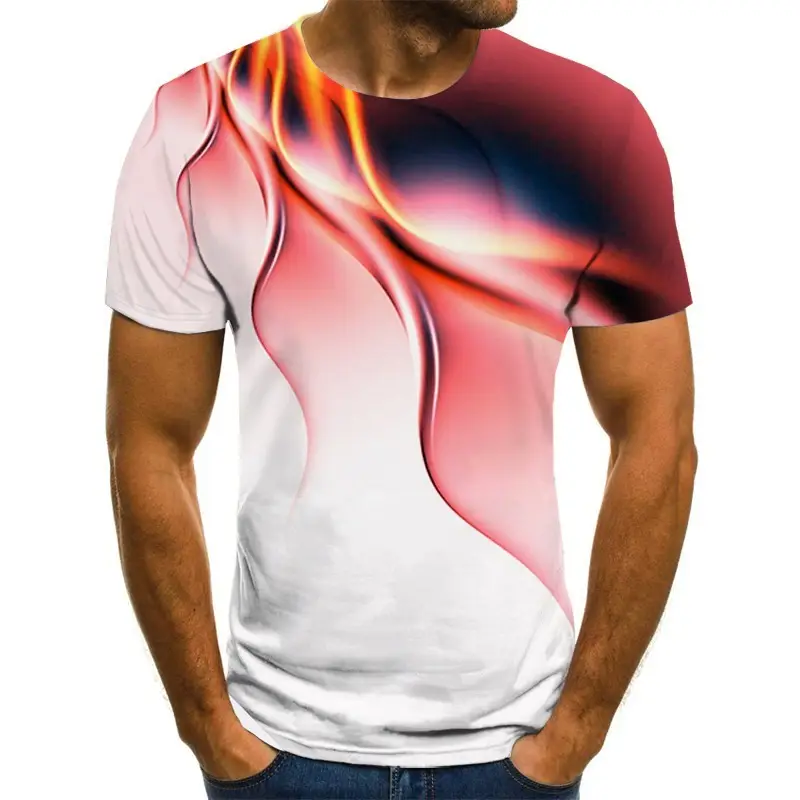 Men Green 3D Digital Printed T-Shirt Science Fiction Flare Series — feature 6