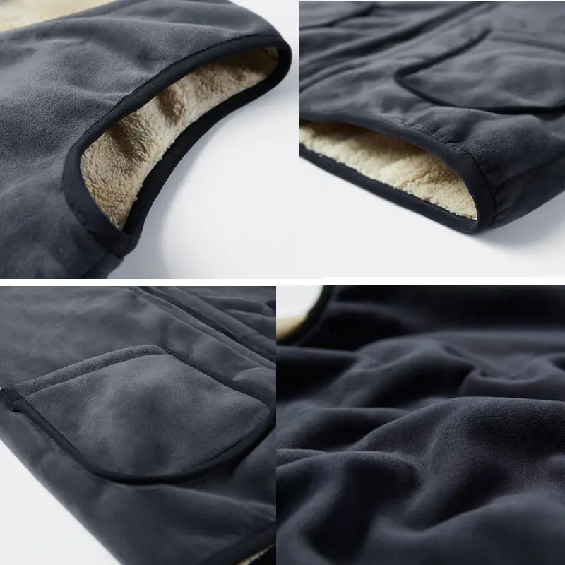 Men's Cross-Border Velvet Vest Winter Warm Waistcoat Style - Image 4