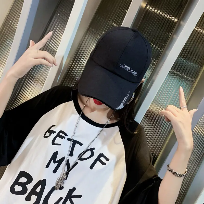 Women's Korean Style Sunshade Cap with Long Brim - Image 8