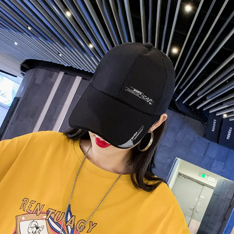 Women's Korean Style Sunshade Cap with Long Brim - Image 9