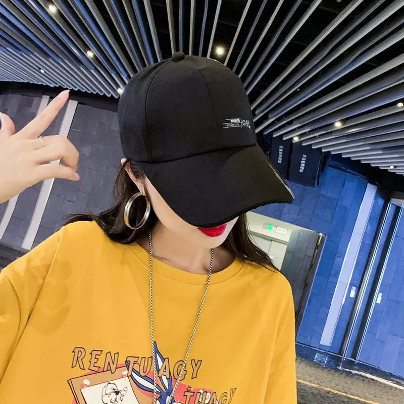 Women's Korean Style Sunshade Cap with Long Brim - Image 10