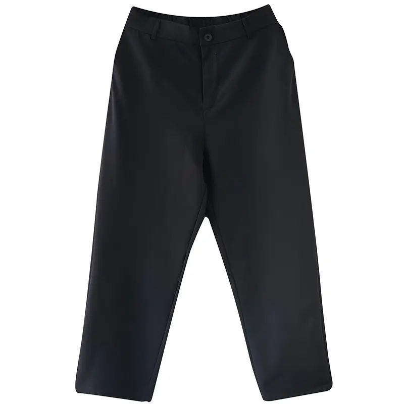 Women's Black Korean Style Slim Trousers Extra Large - Image 5