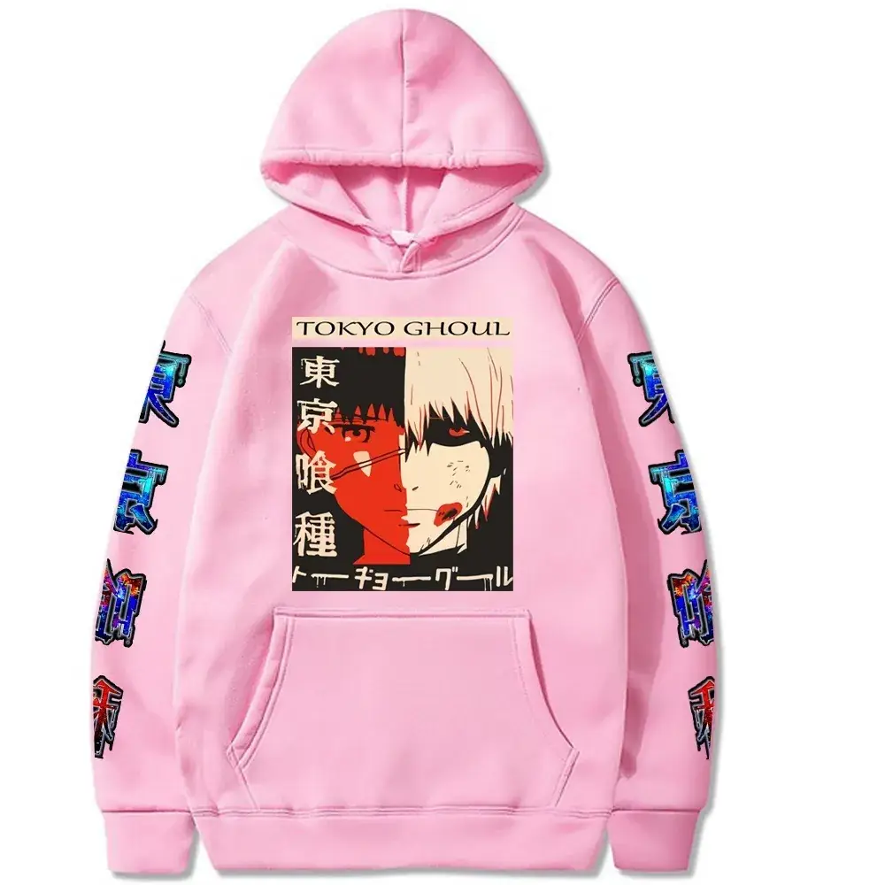 Yellow Tokyo Ghoul Hooded Sweatshirt for Men - Image 6