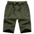 Men's Green Drawstring Casual Shorts Summer Wear