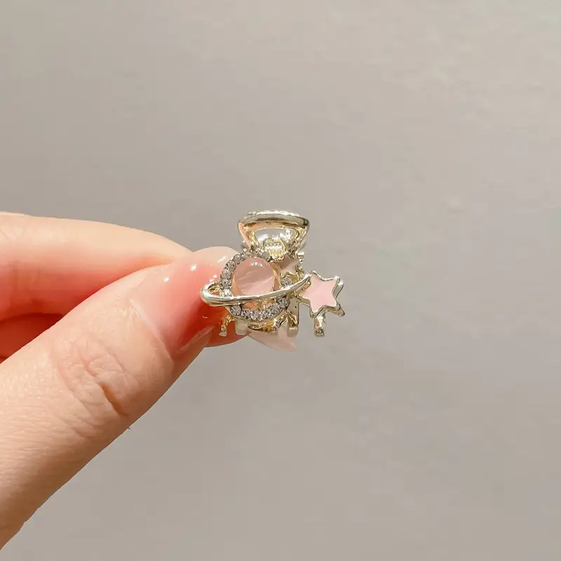 Pearl Flower Hair Clip 11cm Metal Grab - Image 33