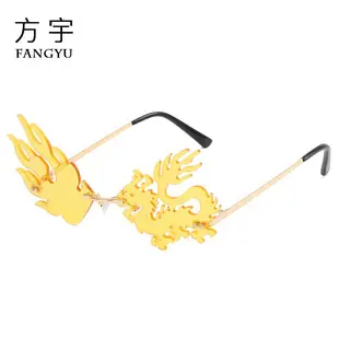Women Rimless Star Sunglasses Red Star Design β feature 11