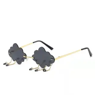 Women Rimless Star Sunglasses Red Star Design β feature 3