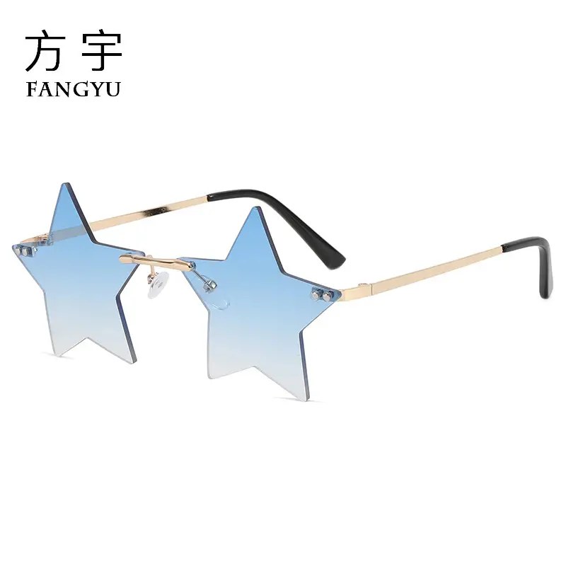 Gold frame double Blue