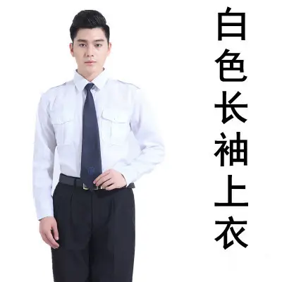 Men Grey Long Sleeve Shirt with Tie - Image 6