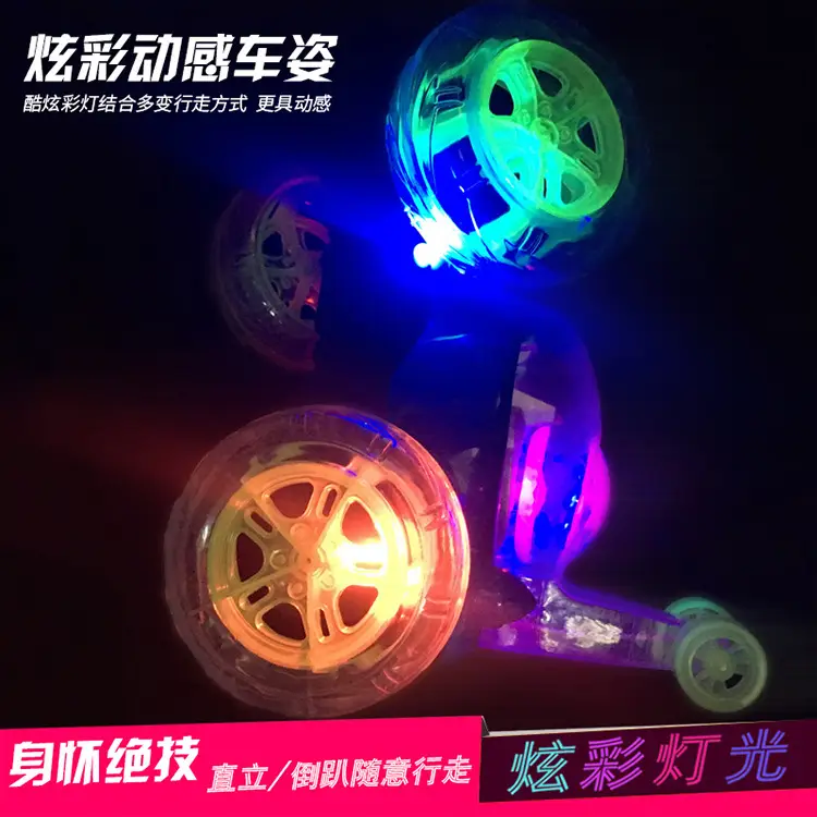 Cross-border charging remote control stunt dump truck large light music 360 degree roll remote control car toys wholesale