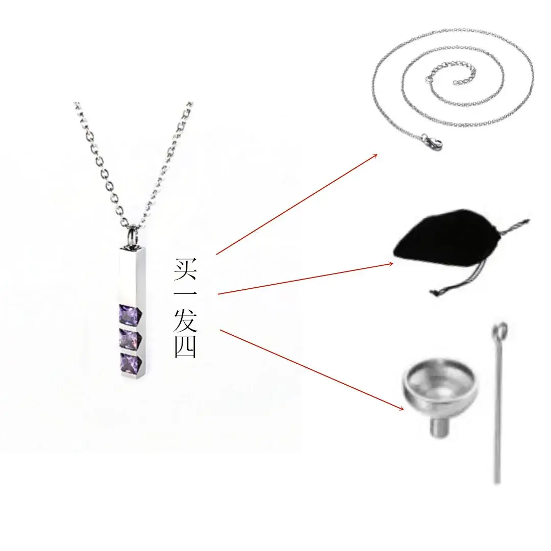 Titanium Diamond Necklace Women's Clavicle Chain New Color Umbrella Pendant - Image 2