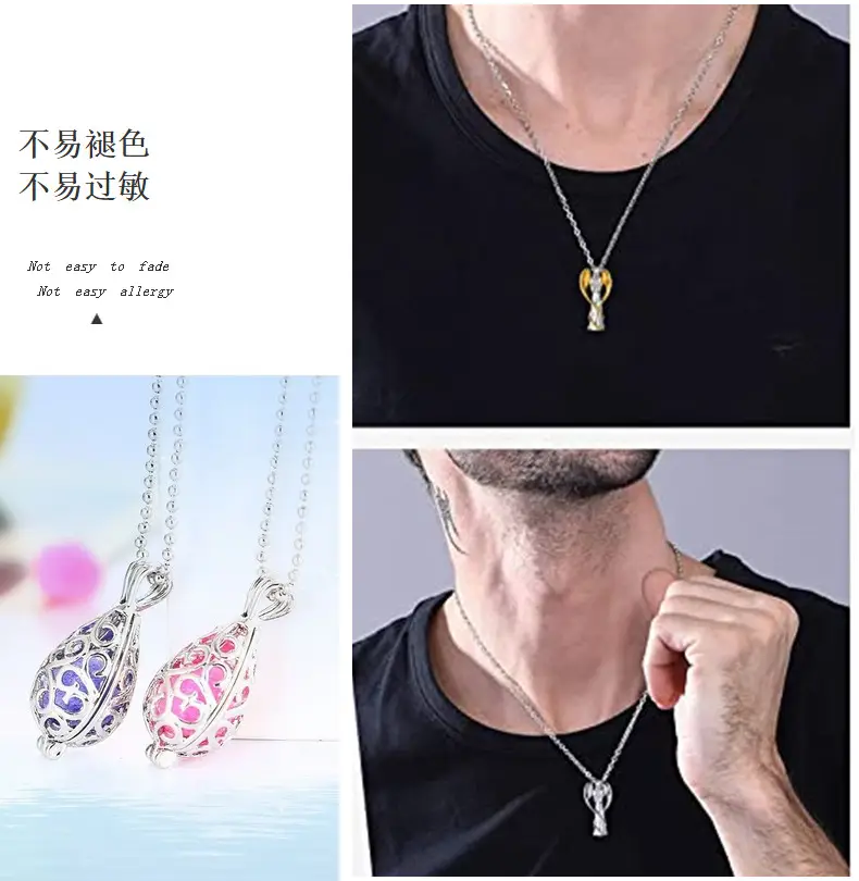 Titanium Diamond Necklace Women's Clavicle Chain New Color Umbrella Pendant — feature 12
