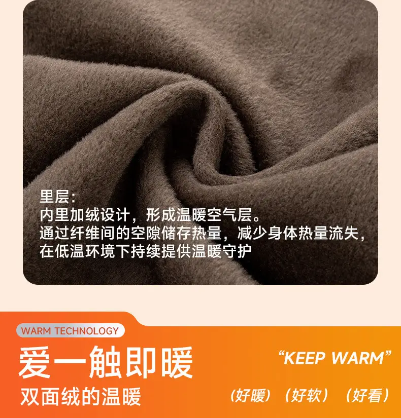 Men Plaid Velvet Shirt Double Sided Warm Winter — feature 9