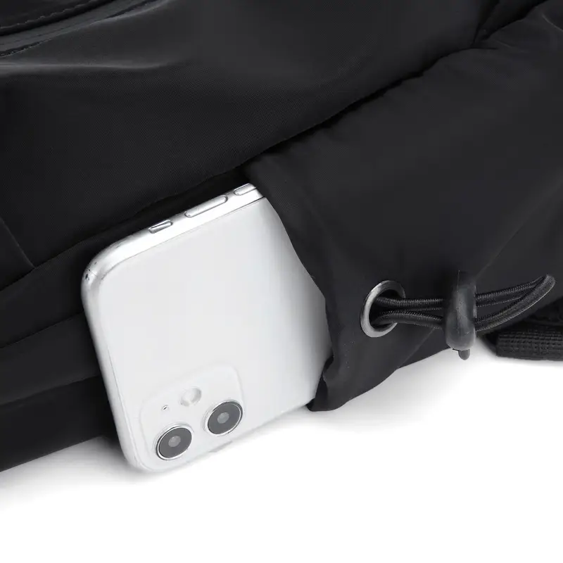 Men's Korean Style Grey Shoulder Crossbody Backpack - Image 7