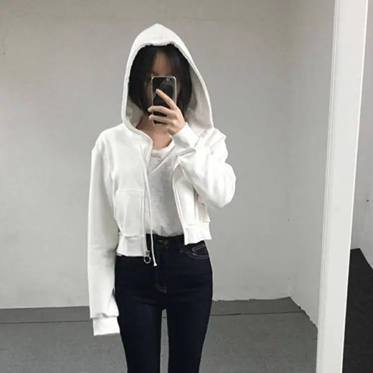 2020 Korean Style Hooded Cardigan Coat Women - Image 6