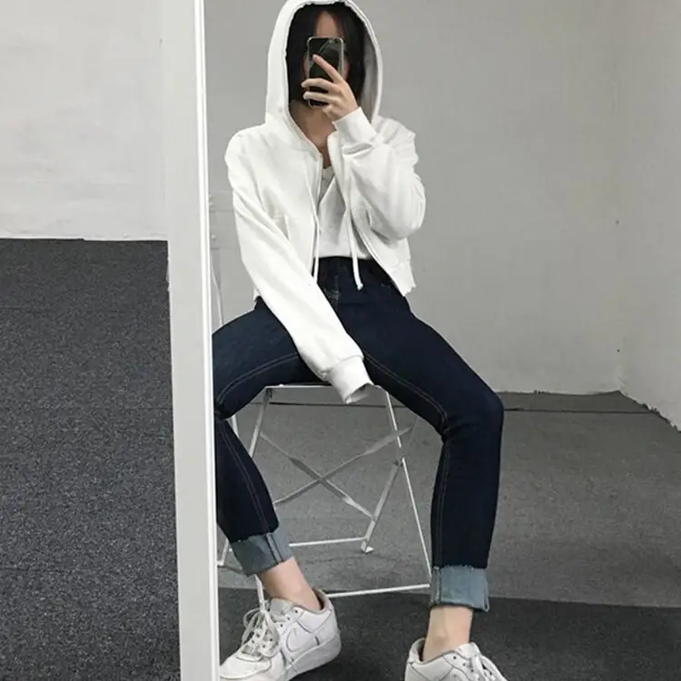 2020 Korean Style Hooded Cardigan Coat Women - Image 8