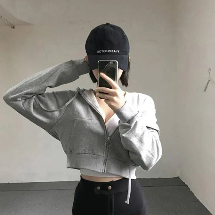 2020 Korean Style Hooded Cardigan Coat Women - Image 2