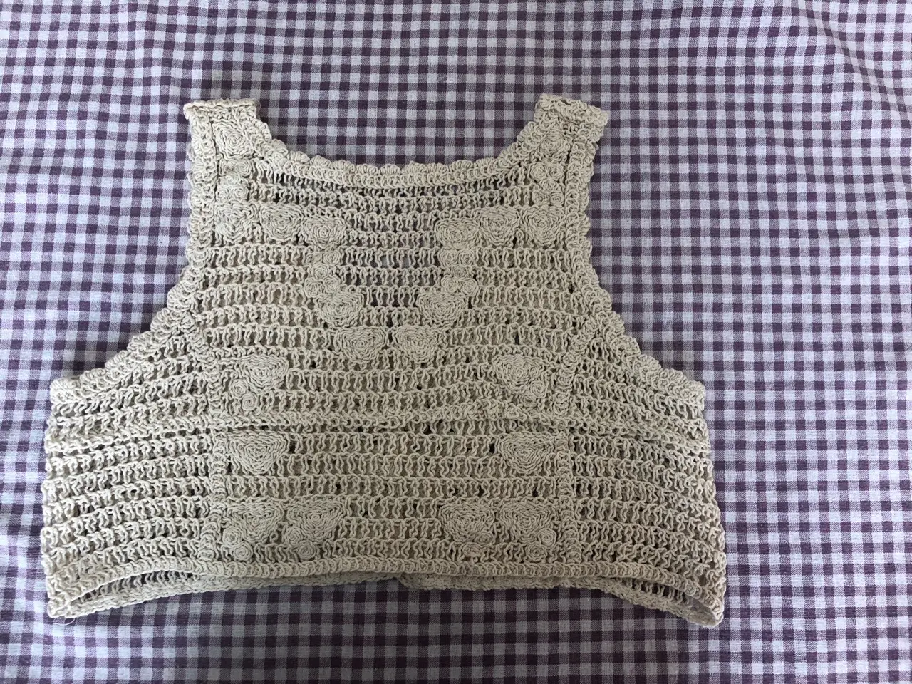 100% Cotton Korean Style Knitted Vest Blue V-Neck — feature 22