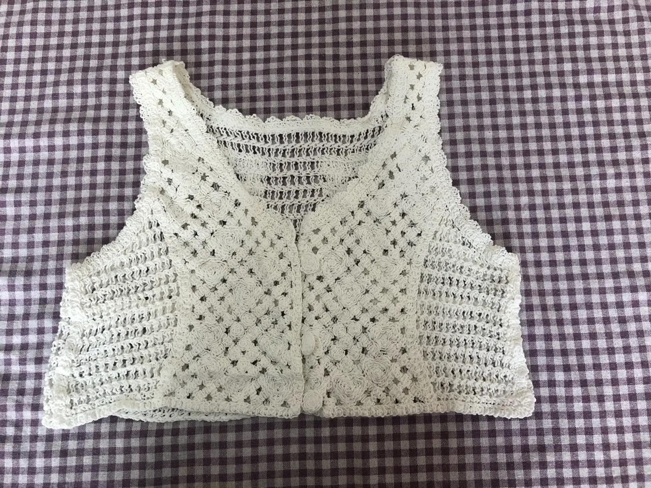 100% Cotton Korean Style Knitted Vest Blue V-Neck — feature 23