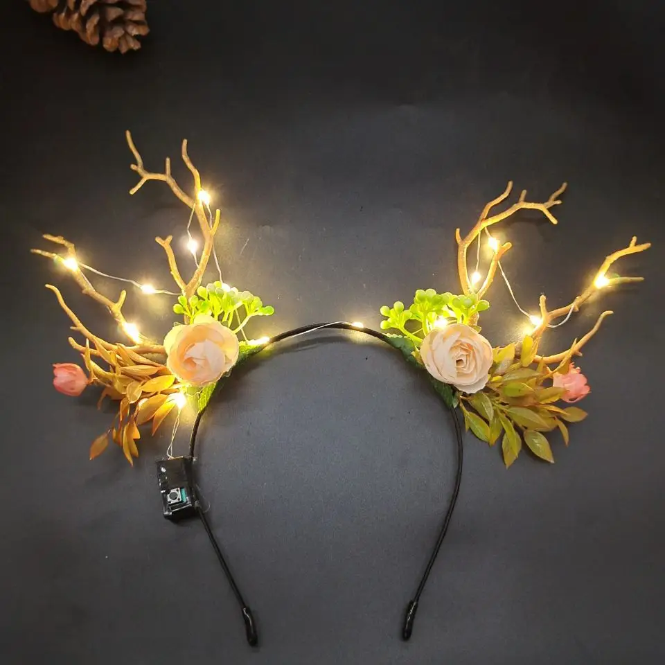 Luminous Antler Headband for Night Market & Concert Use - Image 37