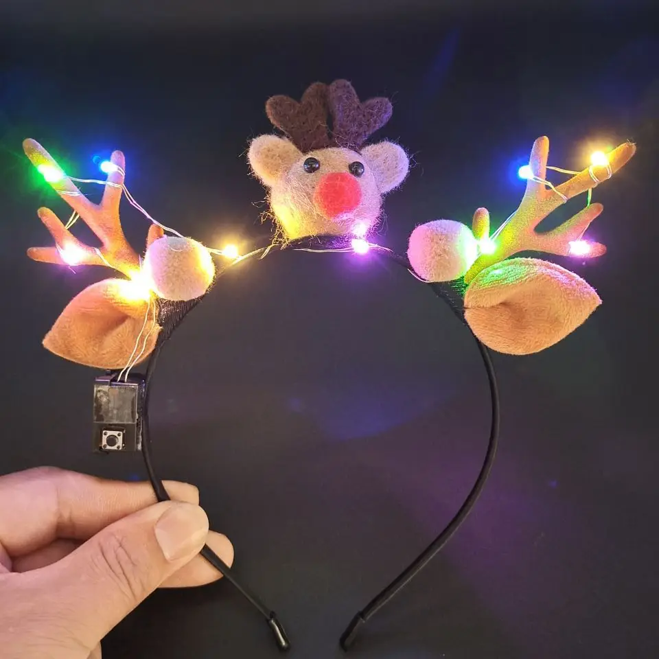 Luminous Antler Headband for Night Market & Concert Use - Image 10