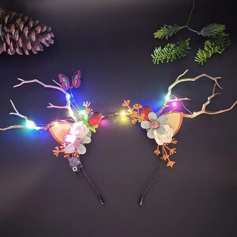 Luminous Antler Headband for Night Market & Concert Use - Image 13